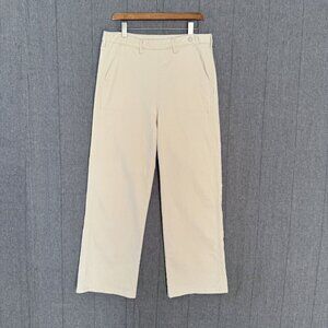 Hot Lava Spring Dream Jean - Cream Wide Straight Leg High Rise Side Zip Size XL